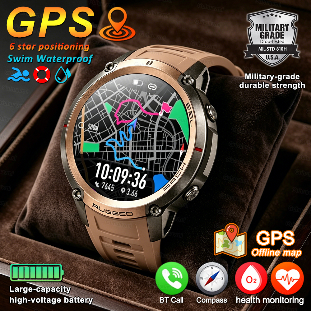 Outdoor Adventure Reservations - Rugged Outdoor Smartwatch for Men Offine