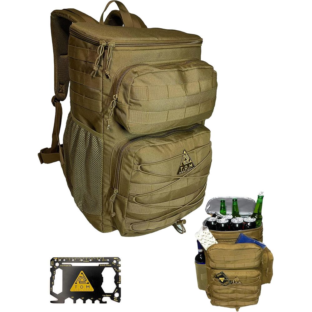 Outdoor Adventure Backpack - Rugged Insulated Tactical Backpack for Outdoor