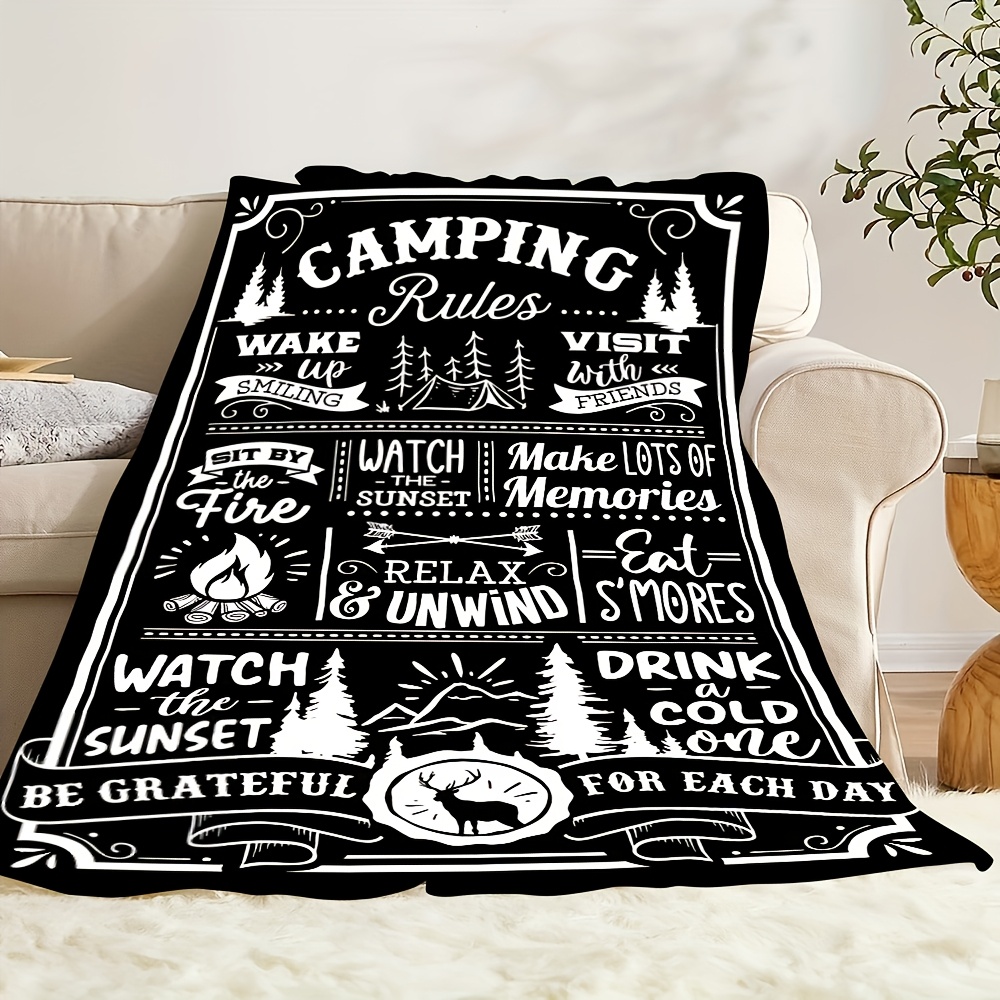 Camping Rules: A Cozy, Inspira - Outdoor Adventure Quotes 评论和价格