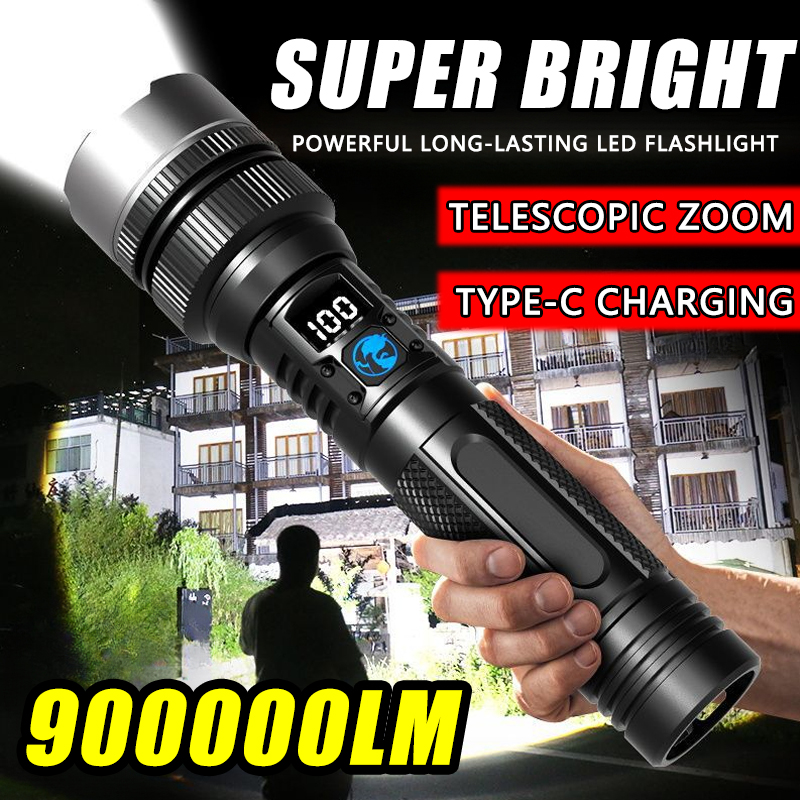 900000LM Powerful LED Flashlig - Outdoor Adventure Inc 评论和价格