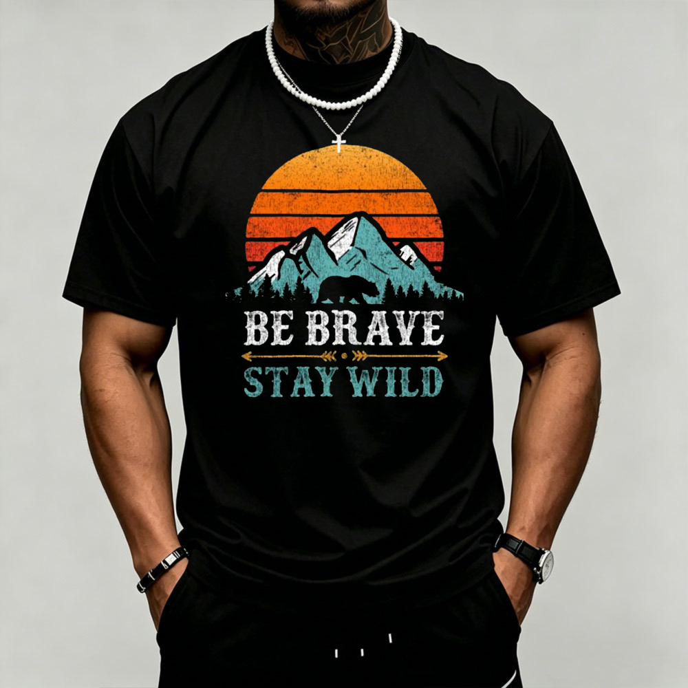 Sunset Mountain Bear Graphic M - Outdoor Adventure Quotes 评论和价格