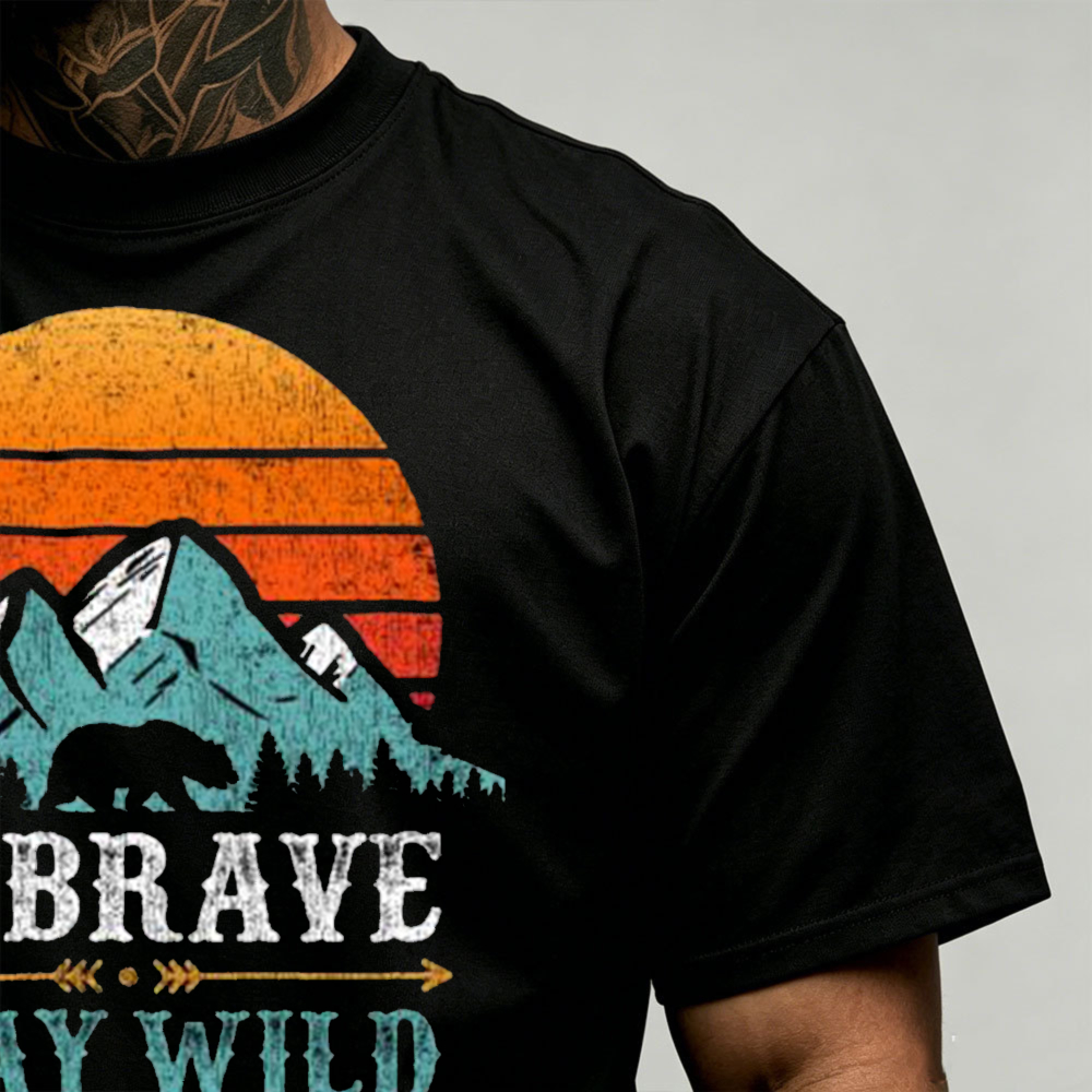 Sunset Mountain Bear Graphic M - Outdoor Adventure Quotes 评论和价格
