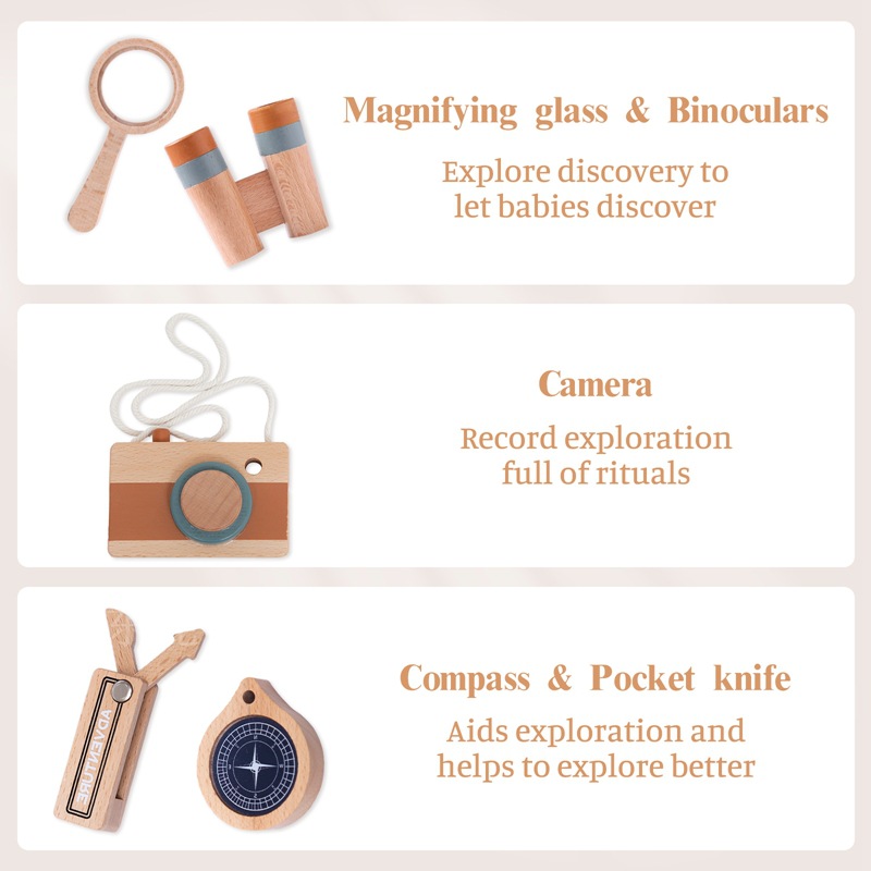 Wooden Kids Outdoor Explorer K - Outdoor Adventure Kit For Kids 评论和价格