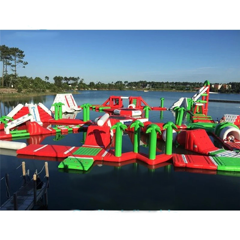 Giant Inflatable Water Park Ga - Outdoor Adventure Course 评论和价格