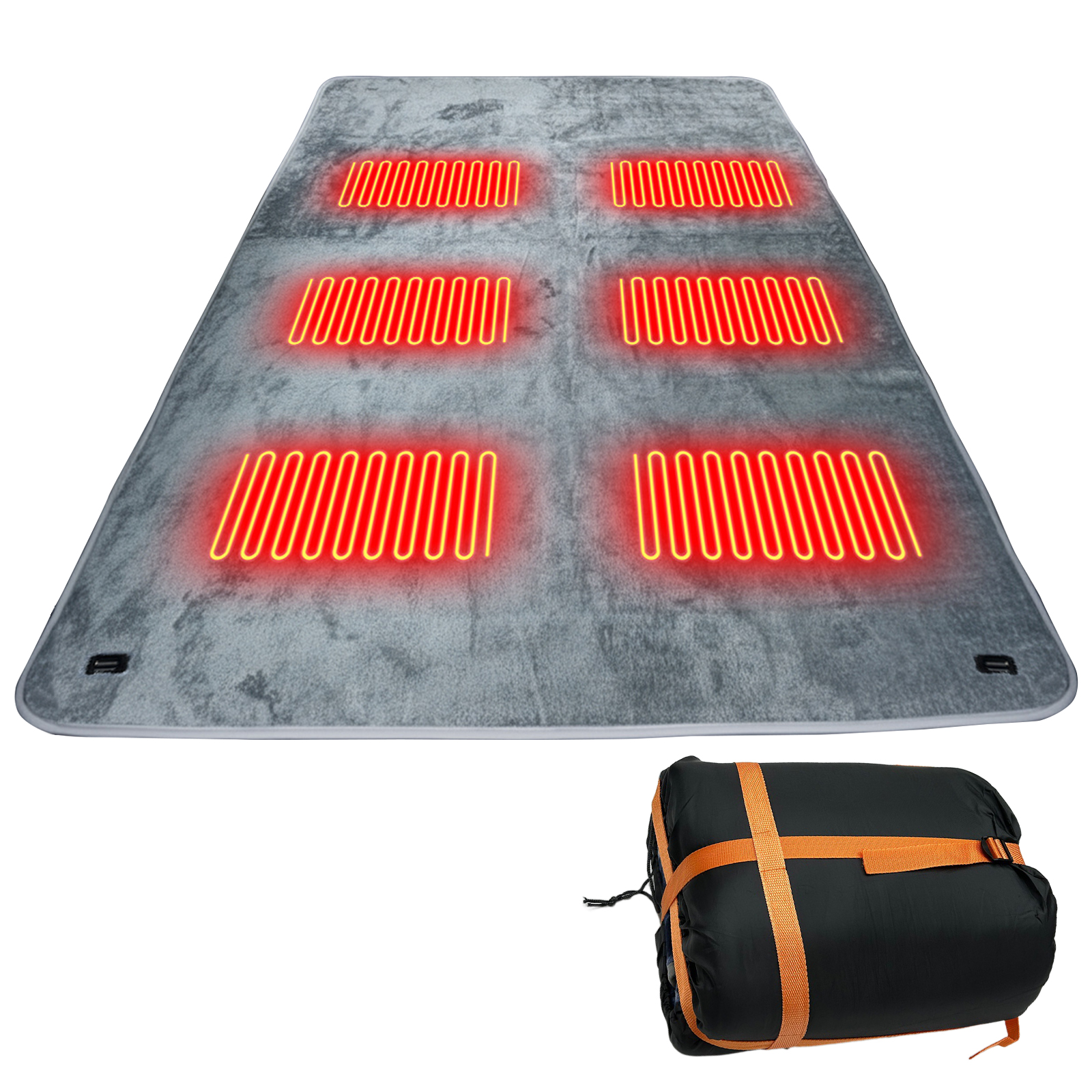 Portable USB Heated Sleeping B - Outdoor Adventure Zone 评论和价格