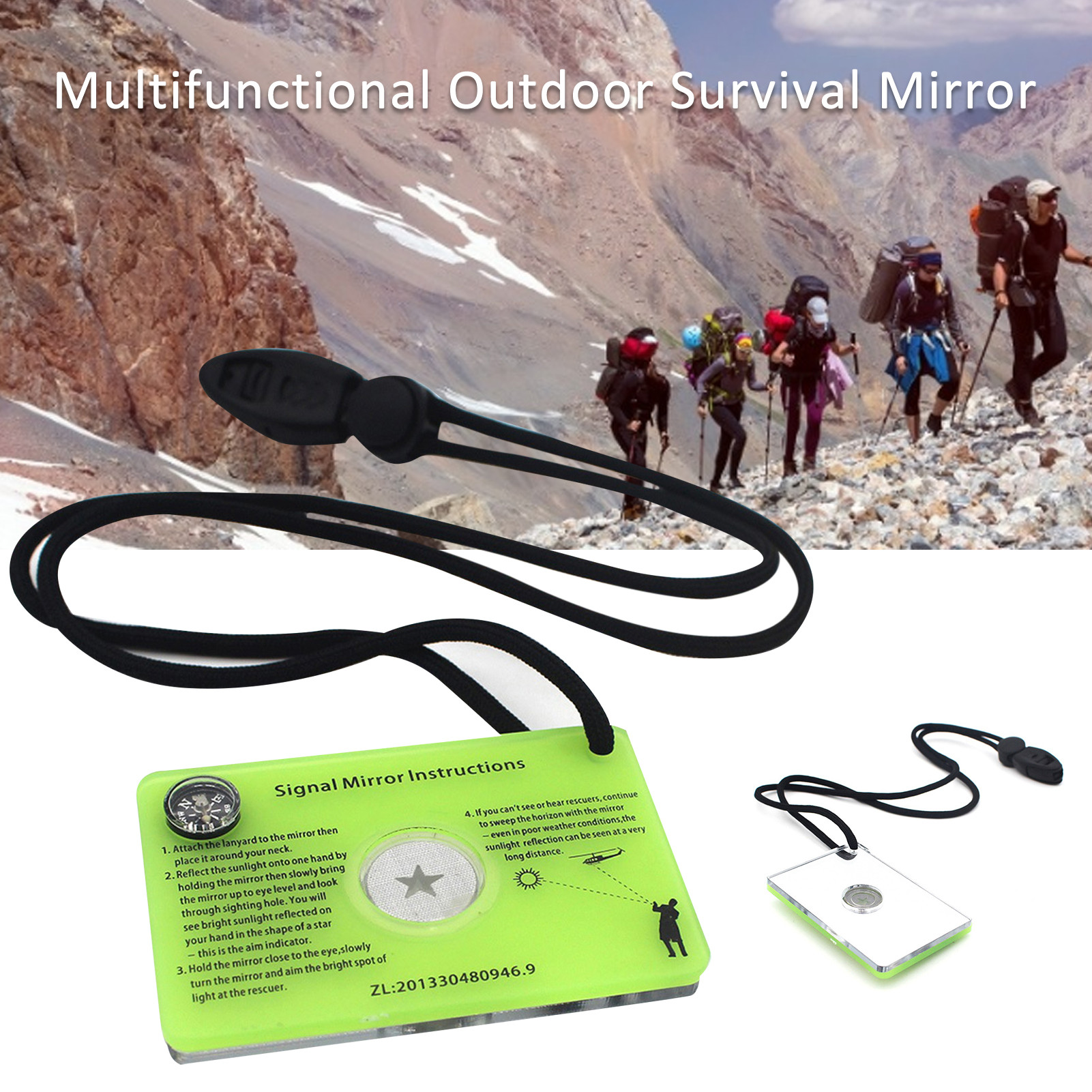 Multifunctional Survival Emerg - Signal Mirror Rescue 评论和价格