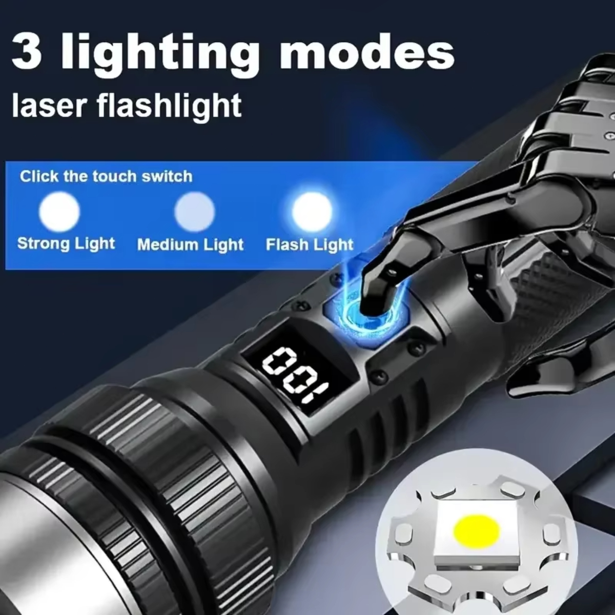 Powerful LED Flashlight With Z - Outdoor Adventure Inc 评论和价格