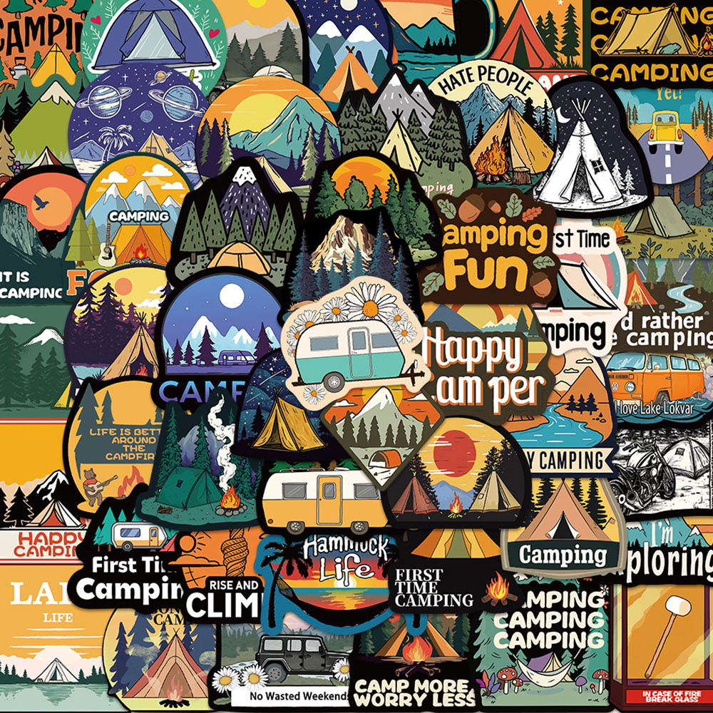 50pcs Outdoor Adventure Sticke - Outdoor Adventure Backpack 评论和价格