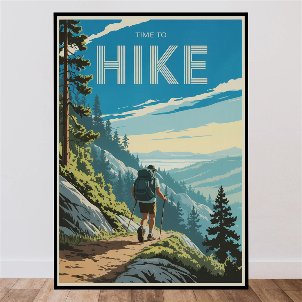 Time To Gym Poster Outdoor Wal - Outdoor Adventure Quotes 评论和价格