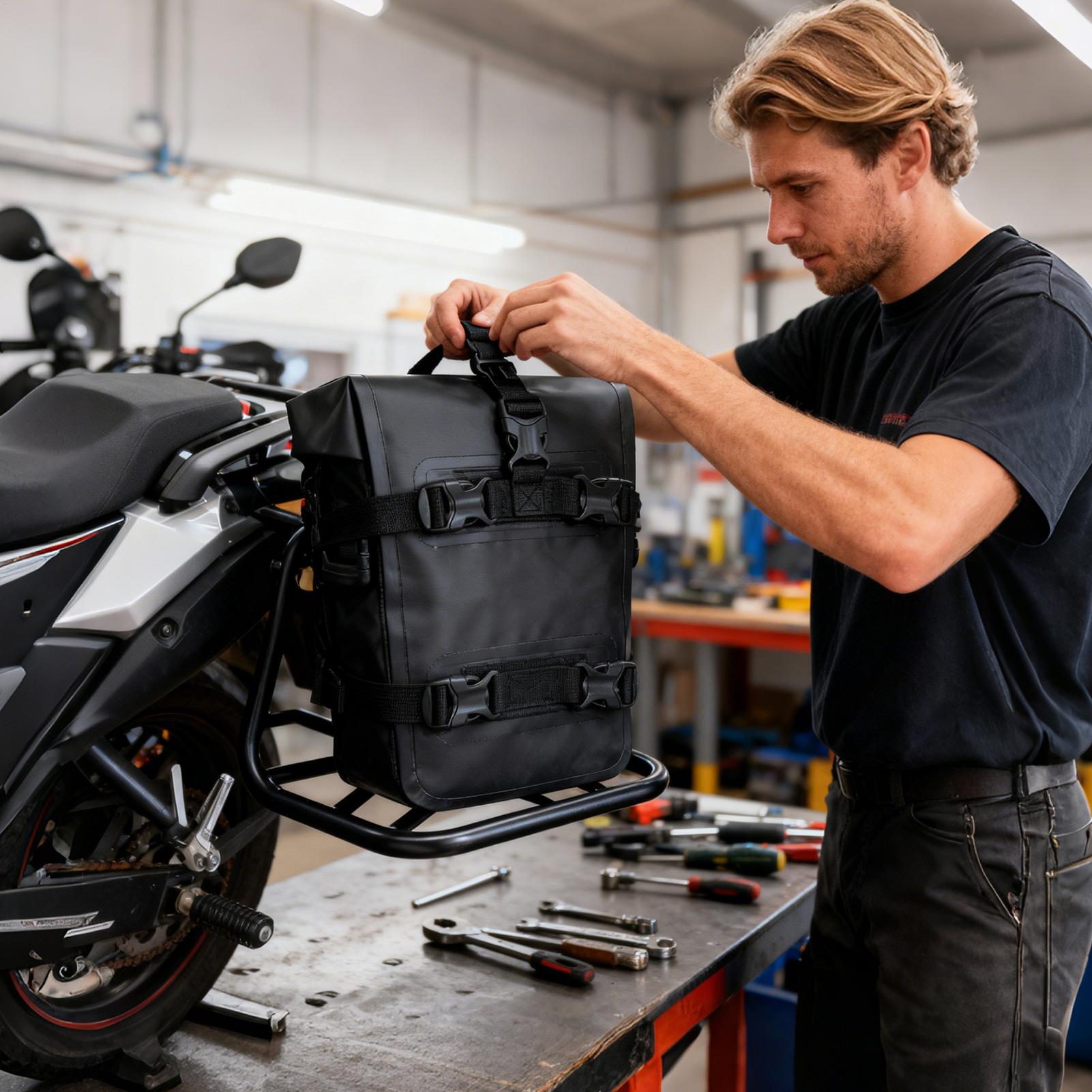 Motorcycle Side Bag Waterproof - Outdoor Adventure Backpack 评论和价格