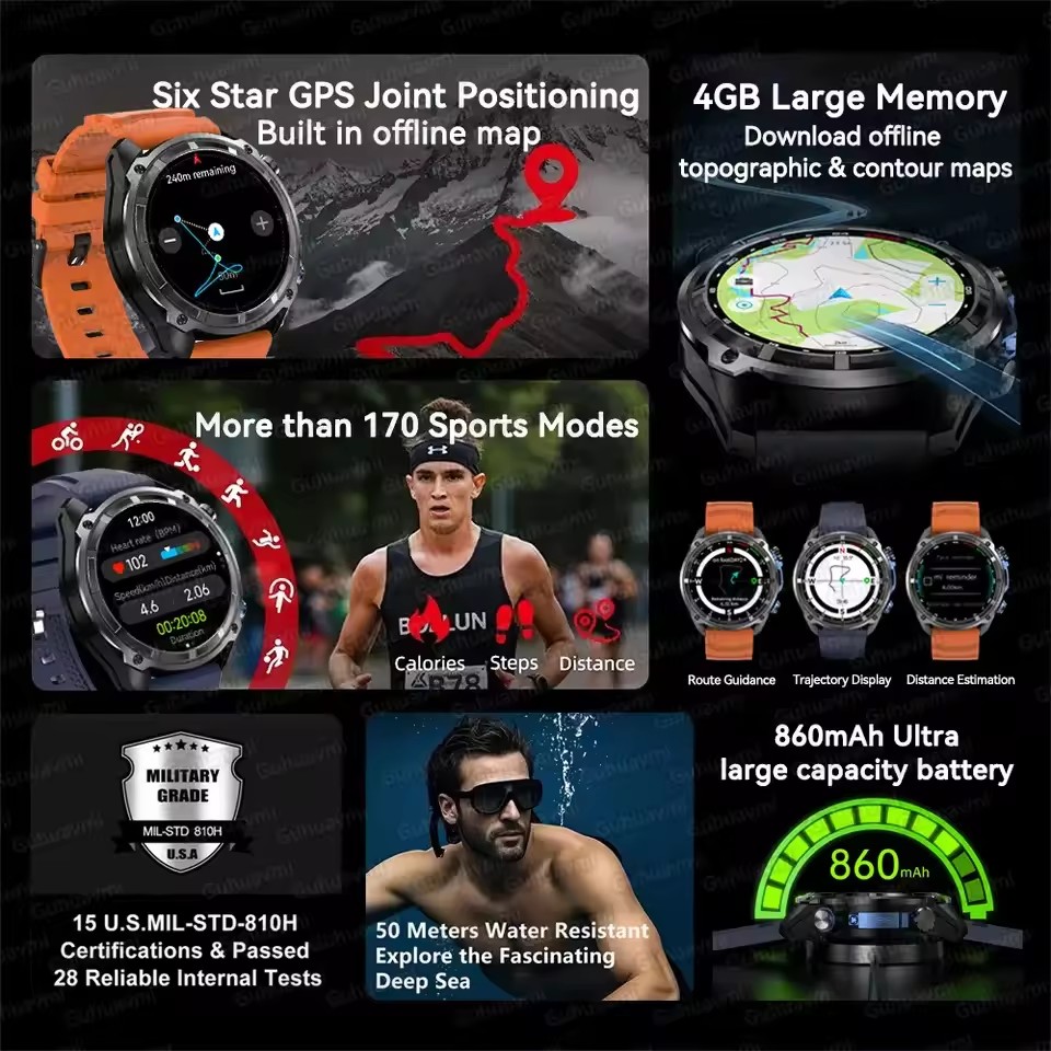 New Adventure GPS Men Smart Wa - Outdoor Adventure Reservations 评论和价格