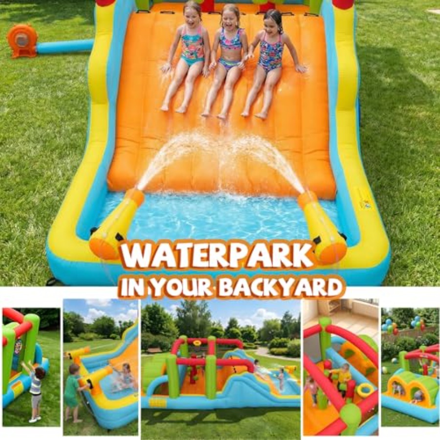 Big Bounce House for 3-12 Infl - Outdoor Adventure Course 评论和价格