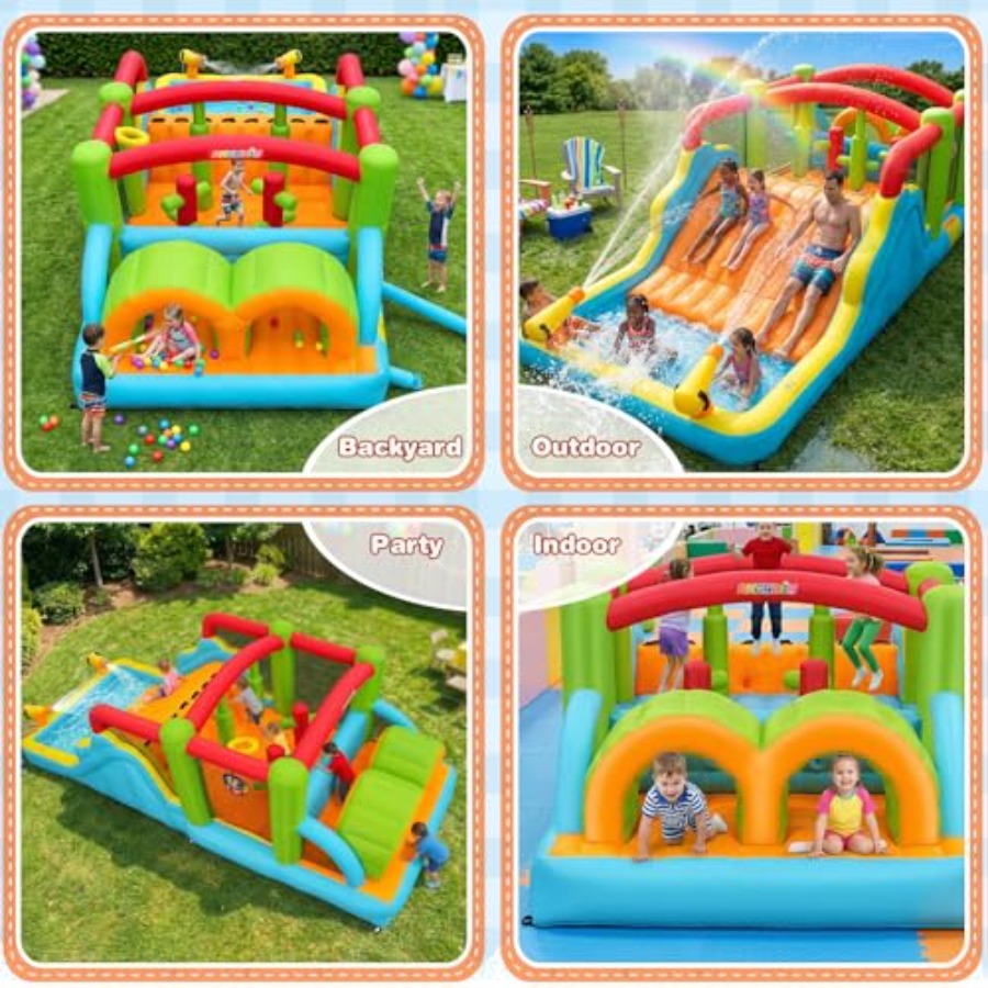 Big Bounce House for 3-12 Infl - Outdoor Adventure Course 评论和价格