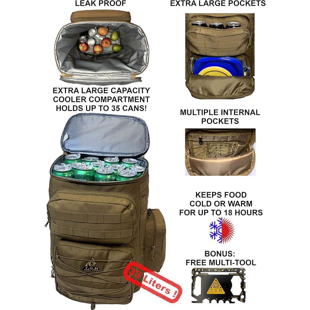 Rugged Insulated Tactical Back - Outdoor Adventure Backpack 评论和价格