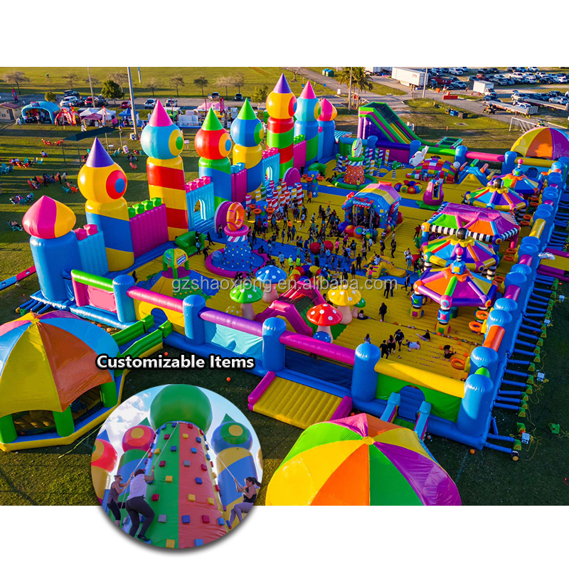 Commercial Inflatable Trampoli - Outdoor Adventure Course 评论和价格