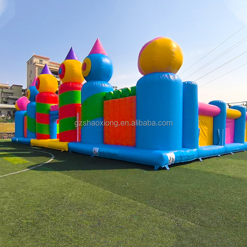 Commercial Inflatable Trampoli - Outdoor Adventure Course 评论和价格