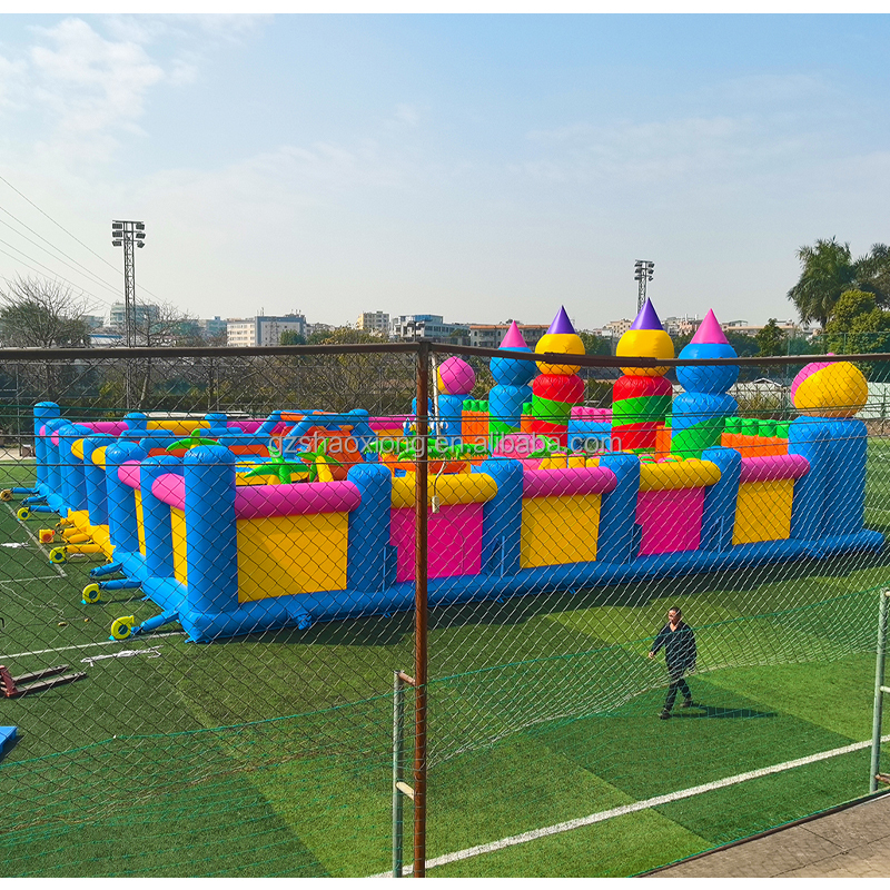Commercial Inflatable Trampoli - Outdoor Adventure Course 评论和价格