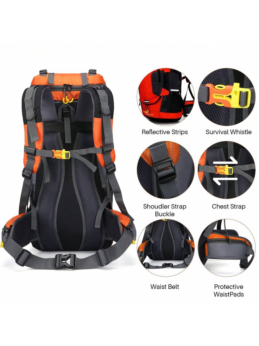 60L Waterproof Oxford Backpack - Outdoor Adventure Backpack 评论和价格