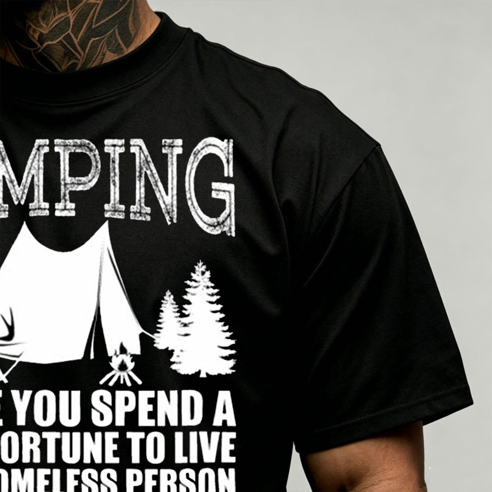 Camping Tent Pine Tree Graphic - Outdoor Adventure Quotes 评论和价格