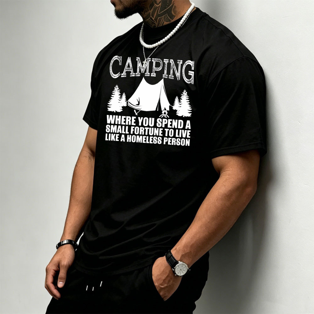 Camping Tent Pine Tree Graphic - Outdoor Adventure Quotes 评论和价格